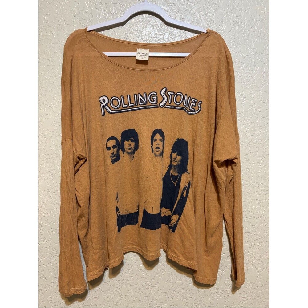 People of Leisure Rolling Stones Graphic Long Sleeve Tee
